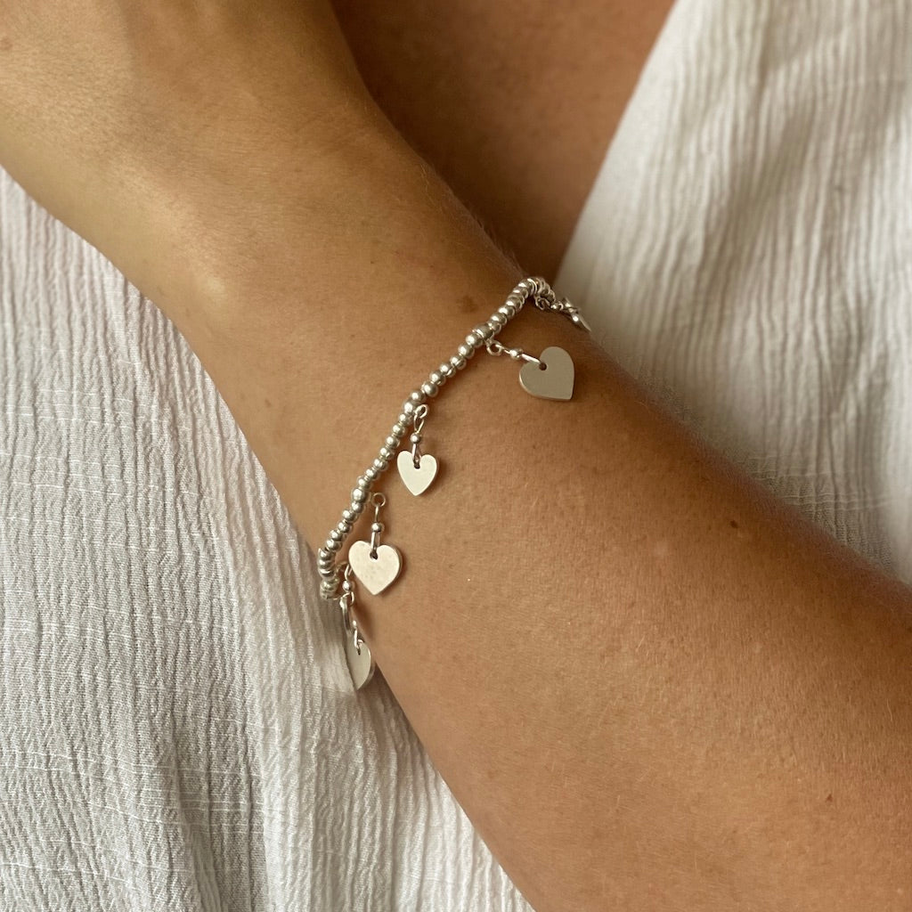 Silver Heart Bracelet