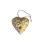 Hanging Heart Ornament - Gold