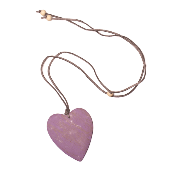 Simple Wooden Heart Necklace