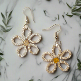 Beaded Flower Earrings