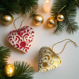 Hanging Heart Ornament - Red