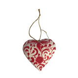 Hanging Heart Ornament - Red