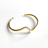 Gold Plate Wave Bangle