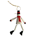 Hanging Puppet Snowman Ornament