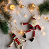 Hanging Puppet Santa Ornament