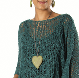 Simple Wooden Heart Necklace