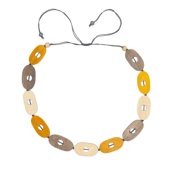 Wooden Oval Necklace