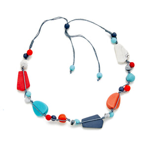 Multi Shaped Resin Bead Necklace