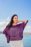 Popcorn Knit Top - Purple