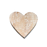 Flat Wooden Heart Coaster