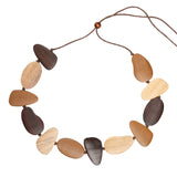 Wooden Pebble Necklace