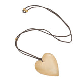 Simple Wooden Heart Necklace
