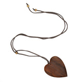 Simple Wooden Heart Necklace