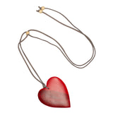 Simple Wooden Heart Necklace