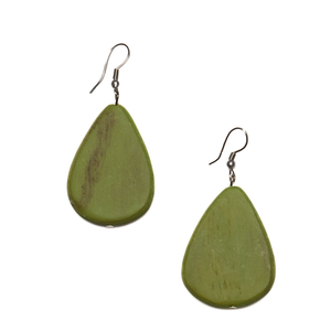 Wooden Pebble Earring