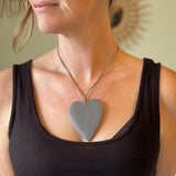 Simple Wooden Heart Necklace