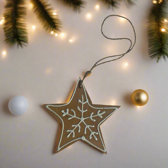 Hanging Star Ornament - Natural