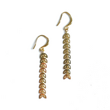 Drop Petal Earrings - Gold Plate