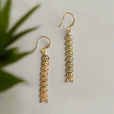 Drop Petal Earrings - Gold Plate