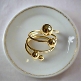 Multi Ball Ring - Gold Plate