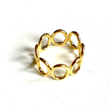 Oval Ring - Gold Plate