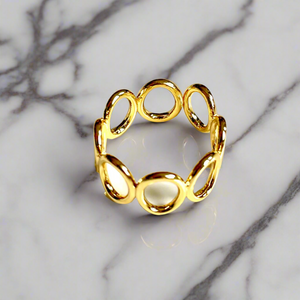 Oval Ring - Gold Plate