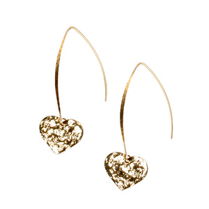 Heart Drop Earring