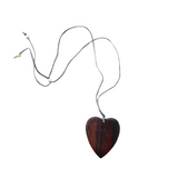 Simple Wooden Heart Necklace