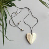 Simple Wooden Heart Necklace