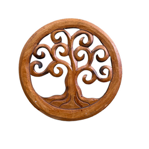 Small Carved Tree Hanging