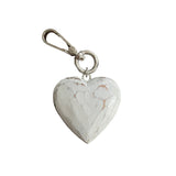 Hand Carved Heart Keychain