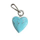Hand Carved Heart Keychain