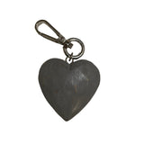Hand Carved Heart Keychain
