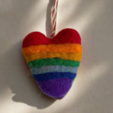 Felt Rainbow Heart