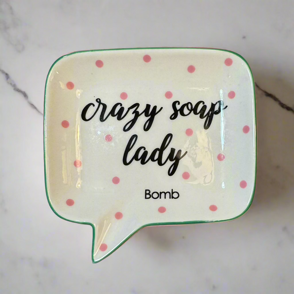 Crazy Soap Lady Trinket/Soap Dish