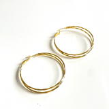 Double Strand Hoop Earring