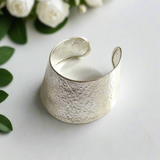 Silver Plate Wide Bangle