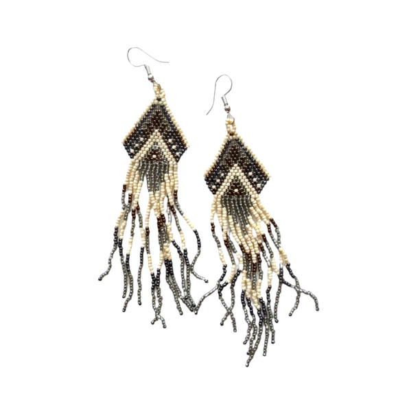 Beaded Aztec Earrings