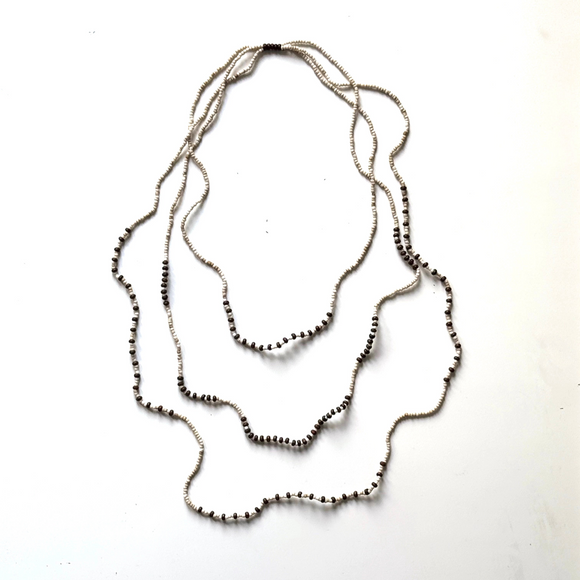 Triple Strand Beaded Necklace