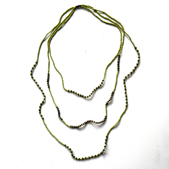 Triple Strand Beaded Necklace