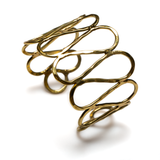 Open Loop Metal Cuff - Gold Colour