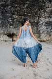 Tie Dye Lapis Ombre Romper - Grey & Cream