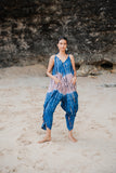 Tie Dye Lapis Ombre Romper - Blue & Pink