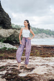 Simple Bone Tie Dye Bali Pants - Pink