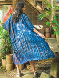 Tie Dye Long Kimono -Blue