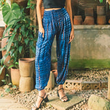Bone Tie Dye Bali Pants - Blue