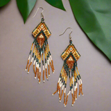 Beaded Aztec Style Earring