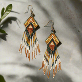 Beaded Aztec Style Earring