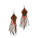 Beaded Aztec Style Earring