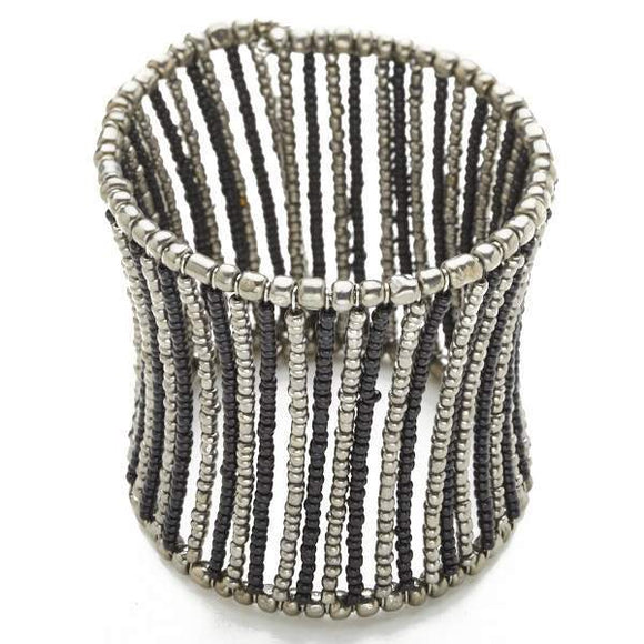 Beaded Column Cuff